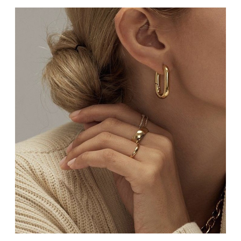 ست انگشتر و گوشواره طلایی