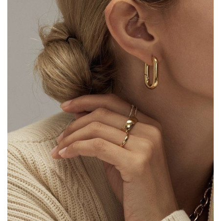 ست انگشتر و گوشواره طلایی